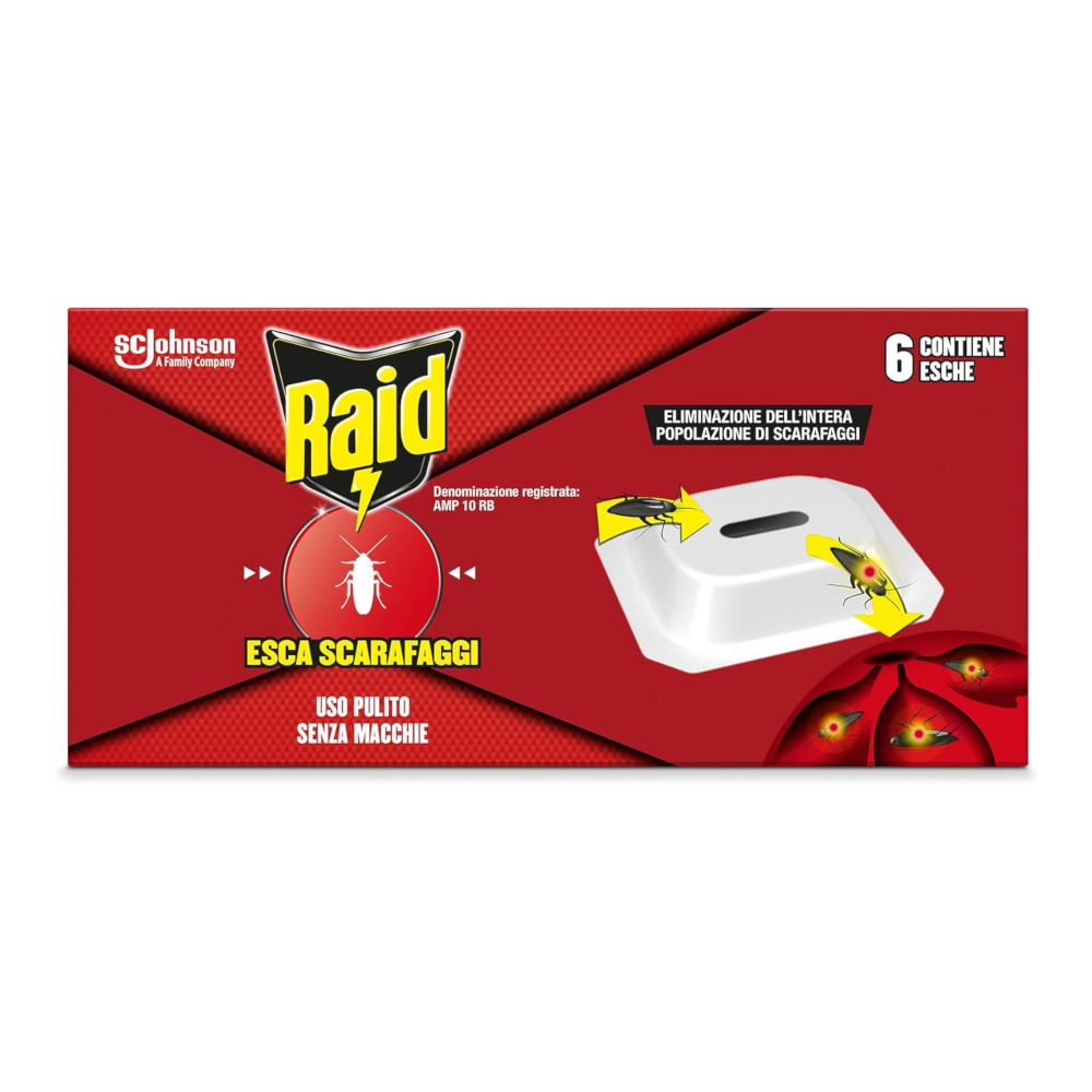 Esca Insetticida per Scarafaggi RAID - Conf. 6 pz
